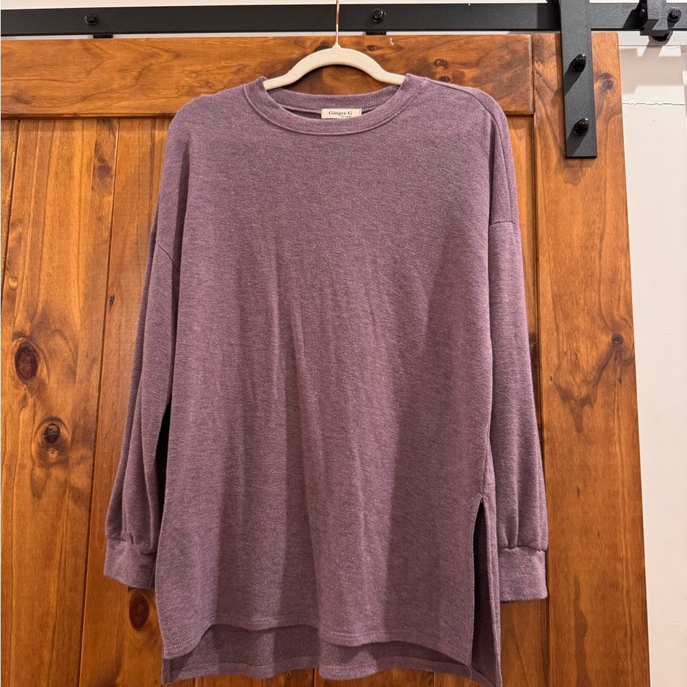 Ginger G Lavender Long Sleeve Top